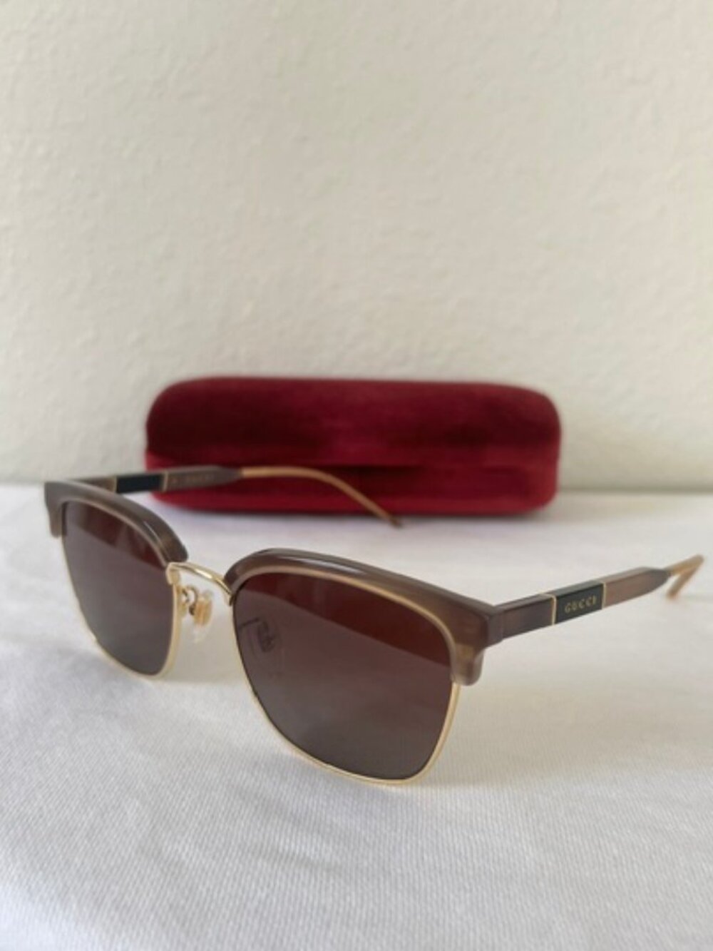 Gucci GG0846SK-003 Men's Havana & Gold / Brown Gradient Sunglasses